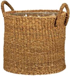 Scheurich Seagrass 27 kosaras virágtartó tengeri fűből készült fogantyúkkal, Nut szín, 28 cm átmérő, 24 cm magas, 13, 1 liter