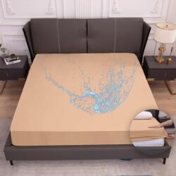 Arcona vízálló matracvédő 90x200 cm, gumis lepedő stílusú, légáteresztő matrachuzat, nedvességvédő, mosható, homok színű