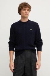 Lacoste gyapjú pulóver - sötétkék XL