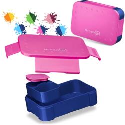 My Vesperbox Mini Lite Bento Box gyerekeknek - Rekeszes uzsonnás doboz óvodába és iskolába - Lila-Kék - Fiúknak és lányoknak