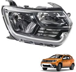 JSUDQR Jobb Első Fényszóró Galvanizált Dacia Duster 2020 XF723-010-L Jobb R 260101133R Csere Lámpa (260101133R)