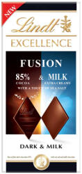 Lindt Excellence 85% só-és tejcsokoládé - 100g