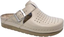 DOSS 525 -os női Doss bőr papucs - beige (MDS-525beige)