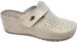 DOSS 271 -es női Doss bőr papucs - beige (MDS-271beige)