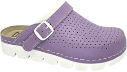 DR. FEET 9014 -es női Dr Feet bőr papucs - lila (MDS-9014lila)