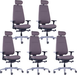 Mercury 5PACK Ergonomikus irodai szék DIVERSE sötétbarna (5 db) UN2006-4XH