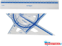 Keyroad Vonalzó készlet 20 cm, 4 db/bliszter Keyroad (ORI_38547)