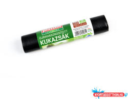 Mazzini Szemeteszsák újrahasznosított 135 liter 70 x 110 cm 17 mikron 5 db/tekercs Mazzini_fekete - nyomtassotthon