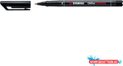 STABILO Alkoholos marker 0, 7mm, STABILO OHPen F fekete (ORI_34007)