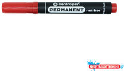 Centropen Alkoholos marker 2, 5mm, kerek hegyű, Centropen 8566, piros (ORI_585660104)