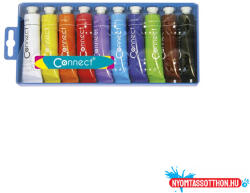 Connect Tempera 10x18 ml, készlet, Connect tubusos (ORI_303831)