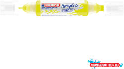edding Akril marker 2-3mm, és 5-10mm, 3D kétvégű Edding 5400 neon sárga (ORI_36516)