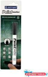  Lakkmarker 0, 7mm, vékony metál hegy Centropen 9211 fekete (ORI_53492)