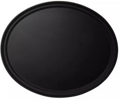 Cambro Tavă ovală antiderapantă Cambro Camtread, 685 × 560 mm, neagră Tava