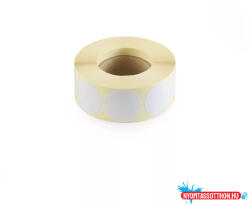  Etikett címke, 30mm, körcímke tekercses, PP 1000 db/tekercs átlátszó (ORI_67713)