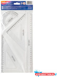 Nebulo Vonalzó készlet, 4 db-os, 30 cm-es vonalzóval, Nebulo (ORI_VK430)