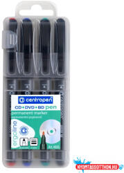 Centropen Alkoholos marker 1mm, CD/DVD Liner M Centropen 4606 4-es készlet (ORI_32937)