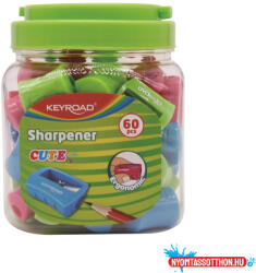 Keyroad Hegyezõ 1 lyukú 60 db/display Keyroad Cute vegyes színek (ORI_38379)
