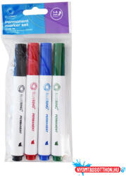 BLUERING Alkoholos marker készlet, 1-4mm, vágott hegyű, 4-es készlet, Bluering® (ORI_JJ20523B4)