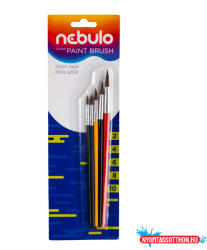 Nebulo Ecset készlet festett fa nyéllel 5 db/csomag, Nebulo (ORI_HEKF5)