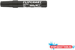 ICO Flipchart marker vízbázisú 1-4mm, vágott Artip 12 fekete - nyomtassotthon