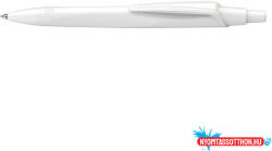 Schneider Golyóstoll nyomógombos 0, 5mm, fehér test Schneider REco M, írásszín kék (ORI_36330)