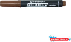Centropen Alkoholos marker 2, 5mm, kerek hegyű, Centropen 8566 barna (ORI_28372)