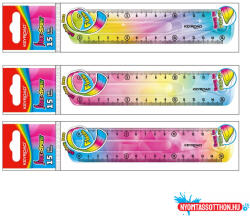 Keyroad Vonalzó 15 cm, flexibilis Keyroad Flex Draw színátmenetes (ORI_38523)