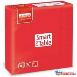 FATO Szalvéta 2 rétegű 33 x 33 cm 50 lap/cs Fato Smart Table piros_82621700 (ORI_45841)