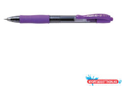 Pilot Zselés toll 0, 7mm, nyomógombos Pilot G-2, írásszín lila (ORI_BLG27V)