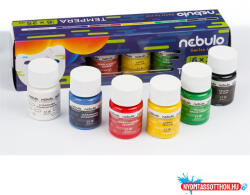 Nebulo Tempera készlet, 25 ml, tégelyes, Nebulo 6 különféle szín (ORI_NTF256)