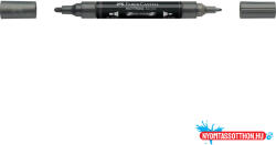 Faber-Castell Akril marker kétvégű MULTIMARK 297 Faber-Castell metál acélszürke - nyomtassotthon