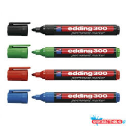 edding Alkoholos marker 1, 5-3mm, kerek Edding 300, 4 különféle szín