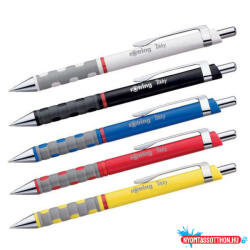 rOtring Golyóstoll fekete test, Rotring Tikky III, írásszín kék (ORI_ROTRGTFK)