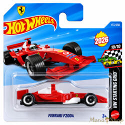 Mattel - Ferrari F2004 piros Forma-1 kisautó 173/250 (JJH51)