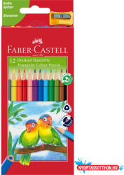 Faber-Castell Színes ceruza készlet háromszögletű Junior papagáj Faber-Castell + 12klf. szín - nyomtassotthon