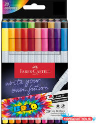 Faber-Castell Rostirón, filctoll készlet, vastag GRIP Boldpen Faber-Castell 20 klf. szín - nyomtassotthon