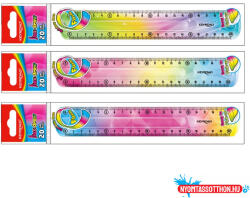Keyroad Vonalzó 20 cm, flexibilis Keyroad Flex Draw színátmenetes (ORI_38528)
