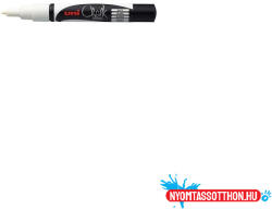 uni Krétamarker folyékony 0, 9-1, 3mm, Uni-Posca PWE-3M fehér (ORI_65295)