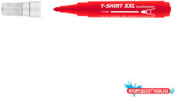 ICO Textilmarker 1-3 mm kerek ICO T-SHIRT XXL piros (ORI_43234)
