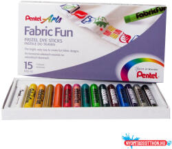 Pentel Textilkréta 15 db-os készlet PTS2-15 Pentel (ORI_31171)