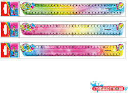 Keyroad Vonalzó 30 cm, flexibilis Keyroad Flex Draw színátmenetes (ORI_38536)