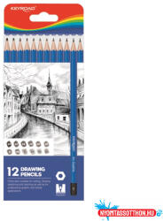 Keyroad Grafitceruza hatszögletű 12 db/bliszter Keyroad (ORI_38372)