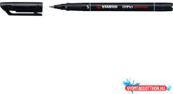 STABILO Alkoholos marker 0, 4mm, STABILO OHPen S fekete (ORI_84146)