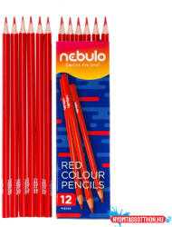 Nebulo Színes ceruza, háromszög, Nebulo piros (ORI_PCTR1)