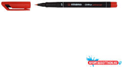 STABILO Alkoholos marker 0, 4mm, STABILO OHPen S piros (ORI_84140)