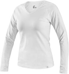 CXS Tricou de damă CXS MARY cu decolteu în V - Albă | XL (1620-121-100-95)