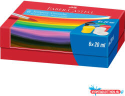 Faber-Castell Tempera készlet tégelyes 6x20ml. Faber-Castell 6klf. szín (ORI_68355)