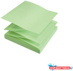 Info Notes Jegyzettömb öntapadó, 75x75mm, 12x100lap, újrahasznosított 5644-88 Info Notes, pastell mix, kék, zöld, rózsaszín, sárga (ORI_32981)