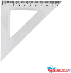  Vonalzó háromszög 45° 10.5 cm, műanyag (ORI_52695)